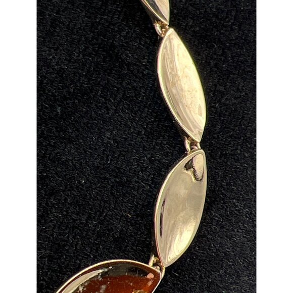 Monet Gold-Tone Oval Link Bracelet 8 Inch Elegant Design Womens Jewelry - Picture 6 of 6